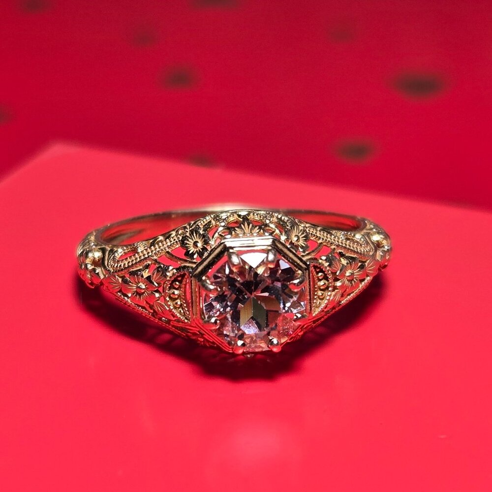 Rose Gold Morganite Ring